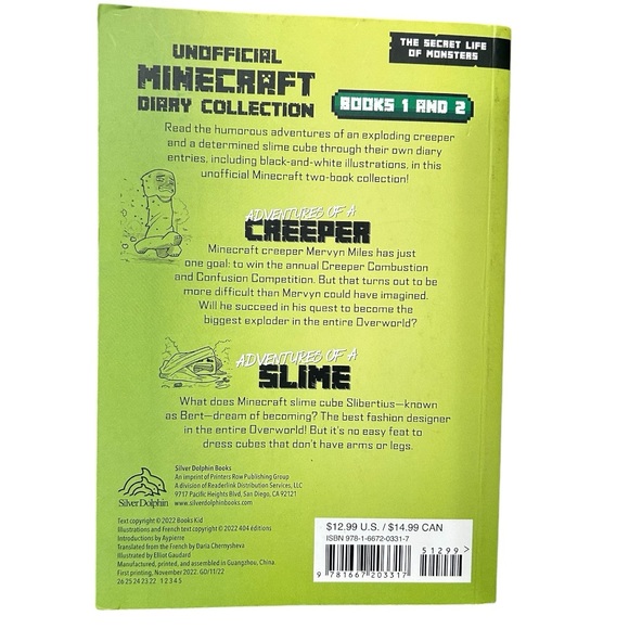 Unofficial Minecraft Diary Collection Book. Minecraft book video game book - Picture 2 of 5